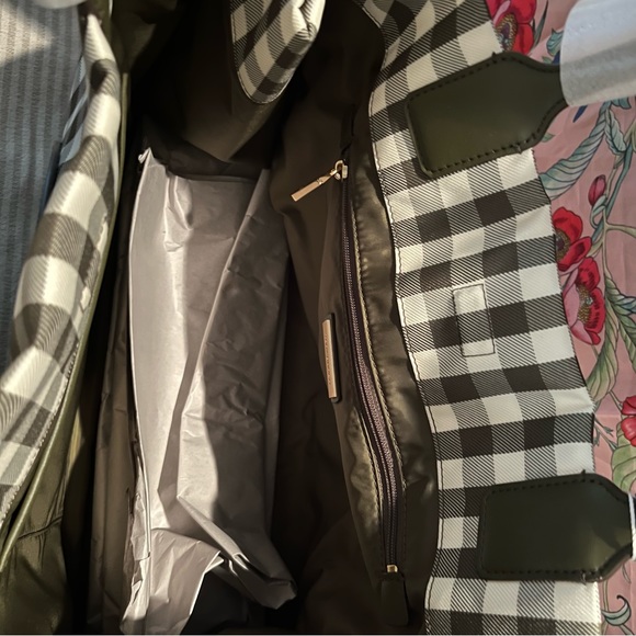 Tory Burch Ella Gingham Tote Bag 🌿🤍 - Picture 10 of 16